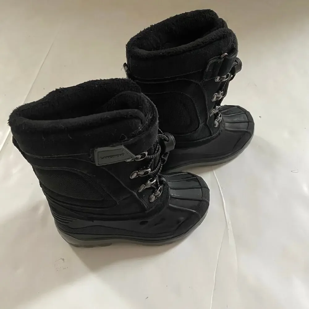 Lands End Black Snow Boots